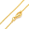 Brass Cable Chain Necklaces for Women NJEW-G084-16G-2