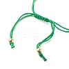 Synthetic Hematite Round Braided Bead Bracelet BJEW-JB07853-5