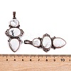 Natural Howlite Pendants G-Q158-04-12-3