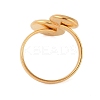 304 Stainless Steel Open Cuff Ring Findings STAS-E124-05B-G-3