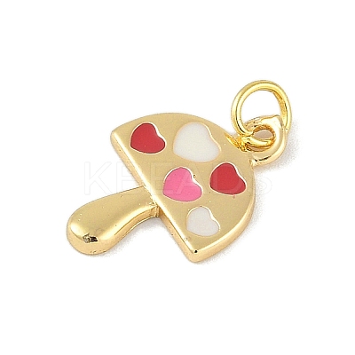 Brass Enamel Pendants KK-B114-17G-01-1