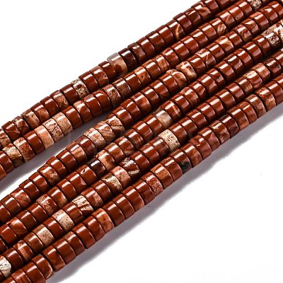 Natural Red Jasper Beads Strands G-Z006-C33-1