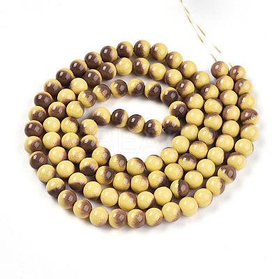 Baking Paint Glass Beads X1-DGLA-N012-8mm-09-1