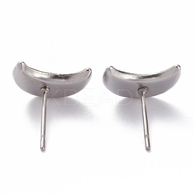 Non-Tarnish 304 Stainless Steel Stud Earring Settings X-STAS-J032-11-1