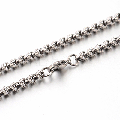 Tarnish Resistant 304 Stainless Steel Box Chain Necklaces LS-STAS-M174-003-1