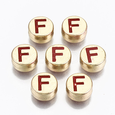 Alloy Enamel Beads X-ENAM-S122-029F-RS-1