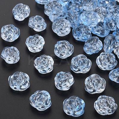 Transparent Baking Paint Glass Beads X-GLAA-S190-022-A03-1
