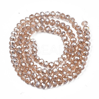 Electroplate Glass Beads Strands LS-EGLA-A034-T4mm-B24-1