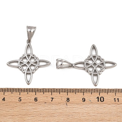 304 Stainless Steel Pendants STAS-B167-20A-P-1