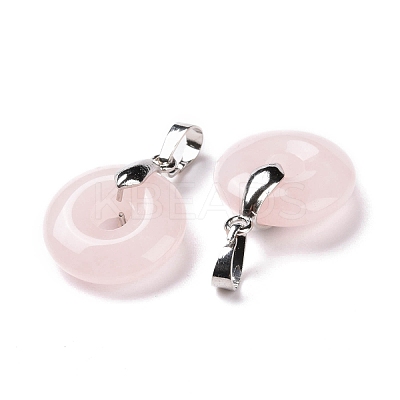 Natural Rose Quartz Pendants G-E059-01P-05-1