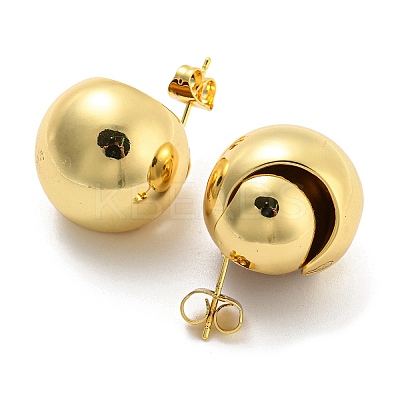 Round Stud Earrings EJEW-G355-16G-1