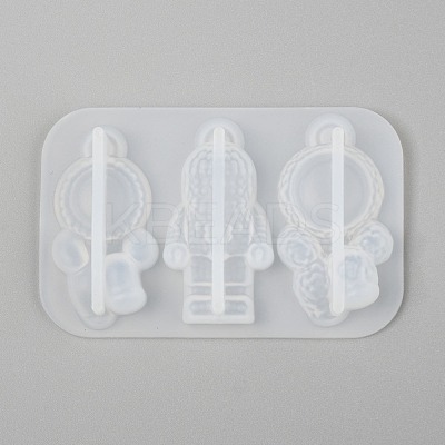 DIY Spaceman Silicone Pendant Molds X-DIY-P006-27-1