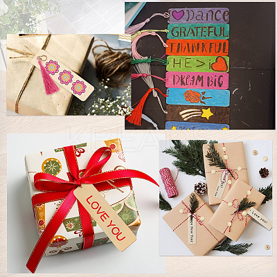 DIY Wood Bookmarks Making Kits WOOD-SP0001-21C-1
