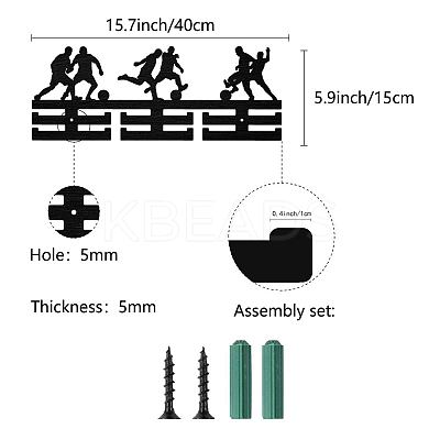 Fashion Wood Medal Hanger Holder ODIS-WH0041-154-1