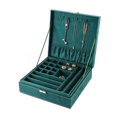 Velvet & Wood Jewelry Boxes VBOX-I001-03A-1