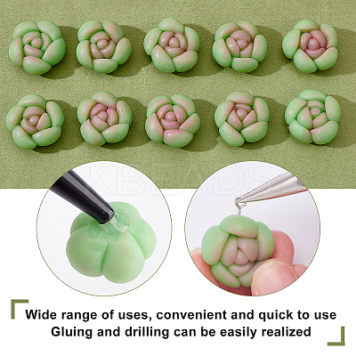 15Pcs Handmade Polymer Clay Cabochons CLAY-CA0001-10-1