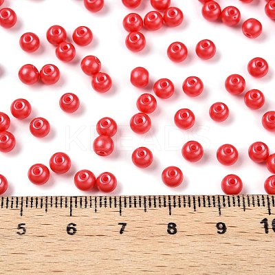 Opaque Baking Paint Glass Beads DGLA-T004-03L-1