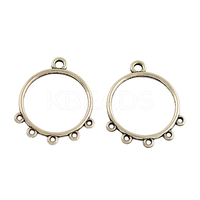Tibetan Style Alloy Ring Chandelier Components Links LS-X-TIBE-3818-AS-LF-1