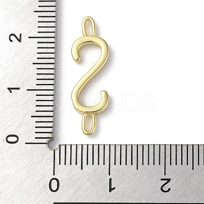 Rack Plating Brass Connector Charms KK-P245-07G-S-1
