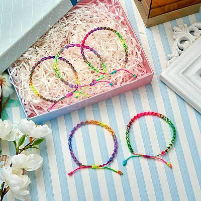Braided Nylon Thread Cord Bracelets BJEW-SW00049-02-1