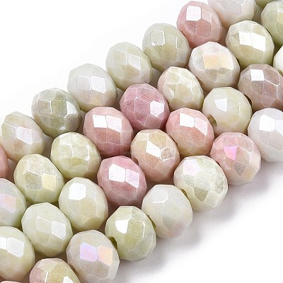 Ombre Effect Dyed Glass Beads Strands LS-GLAA-C023-02-B03-1