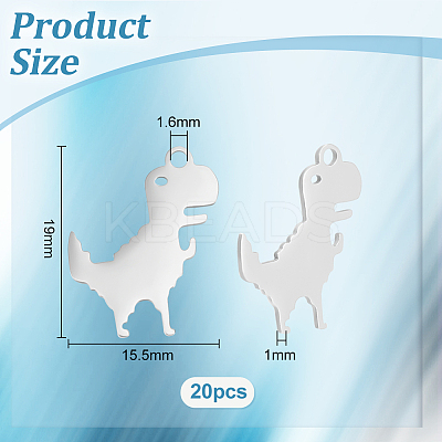 201 Stainless Steel Pendants STAS-UN0047-42-1