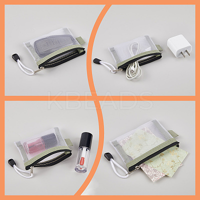 5Pcs Nylon Mesh Pen Bag AJEW-SP0001-89K-1