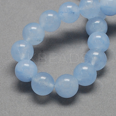 Natural White Jade Bead Strands G-R165-10mm-19-1