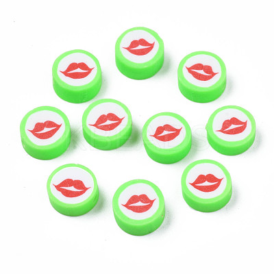 Handmade Polymer Clay Beads CLAY-N011-44A-08-1
