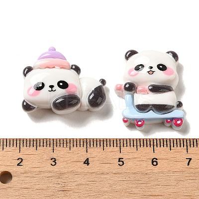 Opaque Resin Decoden Cabochons RESI-E053-07-1