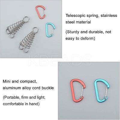 12Pcs 2 Colors Aluminium Alloy Tent Rope Tensioners FIND-FH0001-99-1