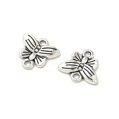 Butterfly Tibetan Style Alloy Links connectors TIBE-5369-AS-LF-1