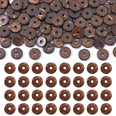 100Pcs Natural Coconut Bead Strands COCO-TA0001-01B-1