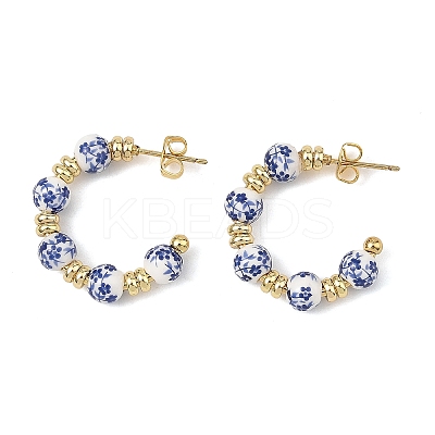 Brass Stud Earrings for Women EJEW-JE07504-1