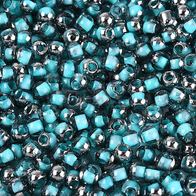 Transparent Inside Colours Glass Seed Beads SEED-T007-19A-07-1