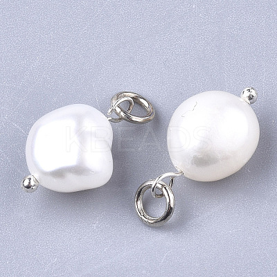 Natural Cultured Freshwater Pearl Pendants PEAR-Q013-01A-1