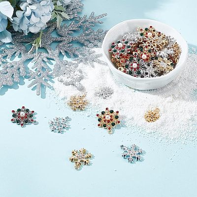 48Pcs 8 Styles Rack Plating Alloy Pendants FIND-AR0005-13-1