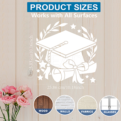 1Pc PET Hollow Out Drawing Painting Stencils DIY-MA0004-61B-06-1