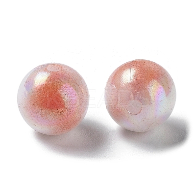 Two Tone Opaque Acrylic Beads LS-SACR-P024-01B-W13-1