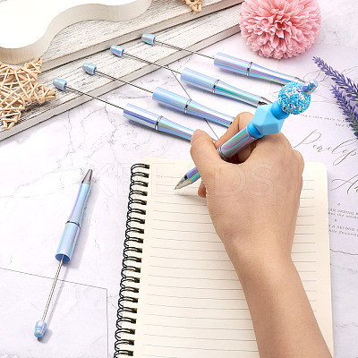 5Pcs Plastic Beadable Pens AJEW-TA0001-76B-1