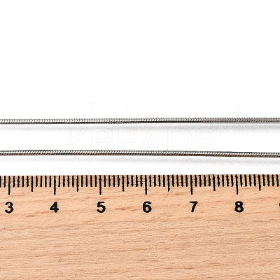 1.2MM 304 Stainless Steel Snake Chain Necklaces for Women Men STAS-V011-04B-P-1