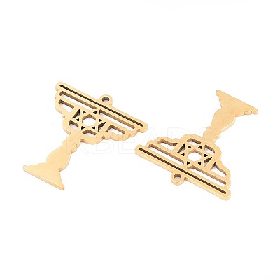 304 Stainless Steel Pendants STAS-N108-43G-1