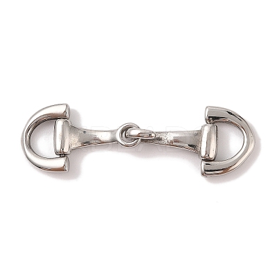 Non-Tarnish 304 Stainless Steel Hook Clasps STAS-C109-24P-1