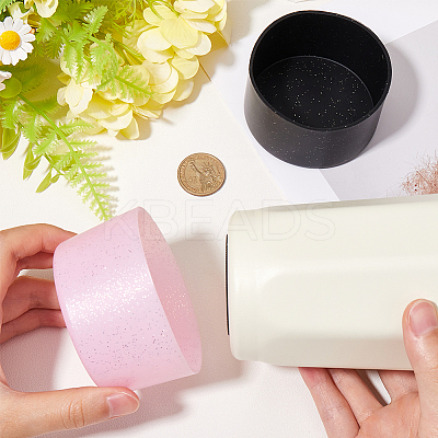 2Pcs 2 Colors Silicone Cup Sleeve AJEW-CP0003-77A-1