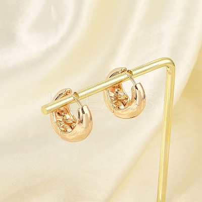 Brass Hoop Earrings for Women LS-EJEW-U041-02G-1