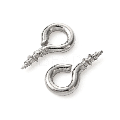 Tarnish Resistant 304 Stainless Steel Screw Eye Pin Peg Bails LS-STAS-Q224-03A-1