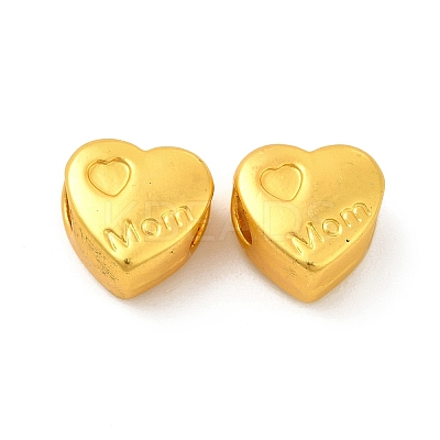 Mother's Day Rack Plating Alloy European Beads PALLOY-F287-37MG-1