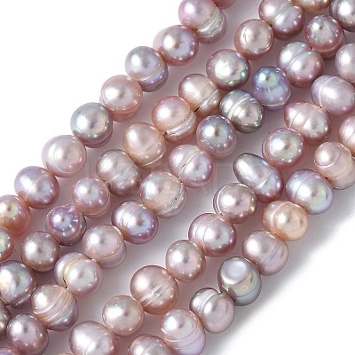Natural Cultured Freshwater Pearl Beads Strands PEAR-I007-07M-02-1