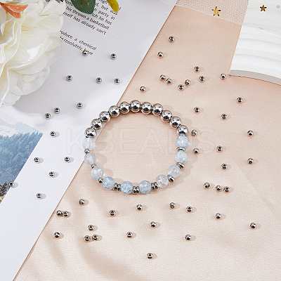 500Pcs 304 Stainless Steel Spacer Beads STAS-DC0015-68-1