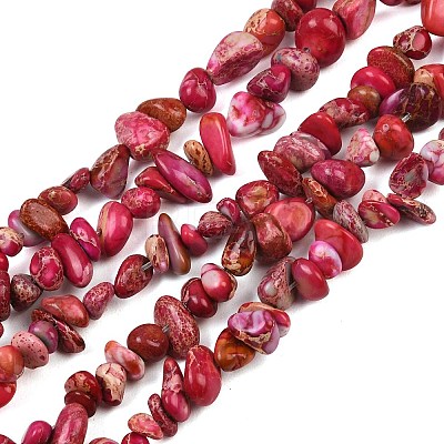 Natural Imperial Jasper Bead Strands G-P444-05D-01-1